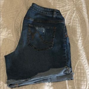 Motherhood Maternity Under Belly Denim Shorts